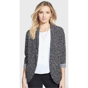 Elodie Polka Dot Drapey Blazer
